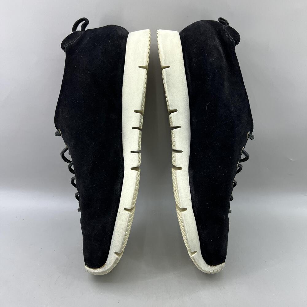Buttero Carrera Casual Shoes Men Size 11 Black Suede Vibram Made Italy Sneakers - Picture 6 of 10